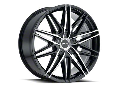 MKW M124 Gloss Black Machined Wheel; 20x8.5; 40mm Offset (07-10 AWD Charger)