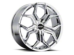 MKW M121 Chrome Wheel; 18x8; 40mm Offset (10-14 Mustang GT w/o Performance Pack, V6)