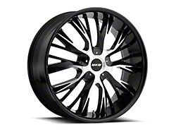MKW M122 Gloss Black Machined Wheel; 18x8; 40mm Offset (15-23 Mustang EcoBoost w/o Performance Pack, V6)