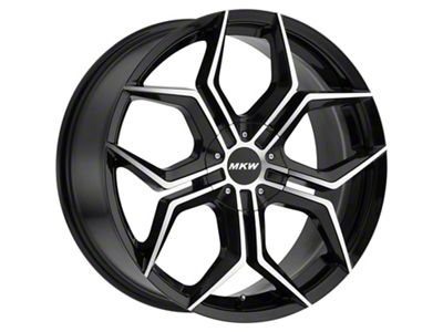 MKW Offroad M121 Gloss Black Wheel; 22x9; 18mm Offset (08-23 RWD Challenger)