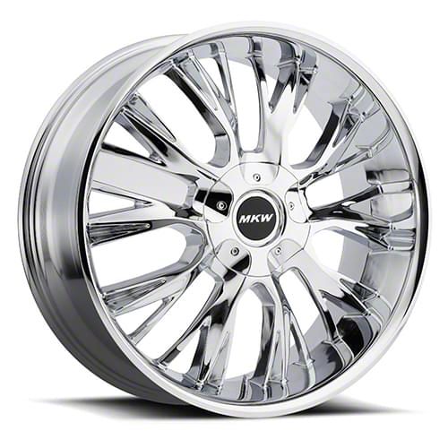 MKW Offroad M122 Chrome Wheel; 20x8.5; 18mm Offset (08-23 RWD Challenger, Excluding SRT Demon)