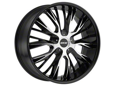 MKW Offroad M122 Gloss Black Wheel; 20x8.5; 18mm Offset (08-23 RWD Challenger, Excluding SRT Demon)