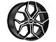 MKW Offroad M121 Gloss Black Wheel; 22x9; 18mm Offset (11-23 RWD Charger)