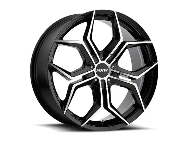 MKW M121 Gloss Black Machined Wheel; 20x8.5 (21-24 Mustang Mach-E)