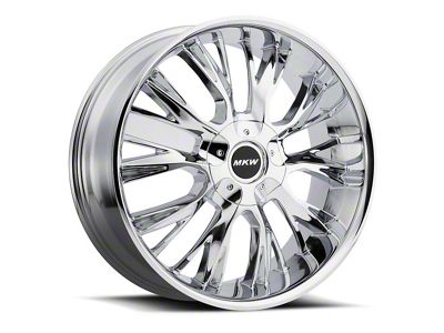 MKW M122 Chrome Wheel; 18x8; 40mm Offset (24-26 Mustang EcoBoost w/o Performance Pack)