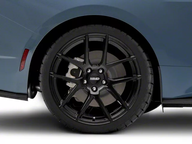 MMD Zeven Gloss Black Wheel; Rear Only; 20x10 (2024 Mustang)