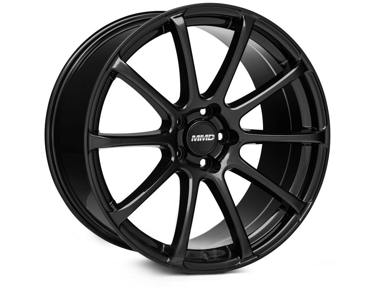 MMD Mustang Axim Gloss Black Wheel; Rear Only; 20x10; 45mm Offset