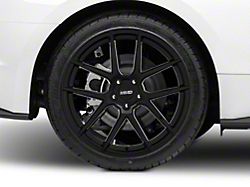 MMD Zeven Gloss Black Wheel; Rear Only; 20x10; 45mm Offset (15-23 Mustang GT, EcoBoost, V6)