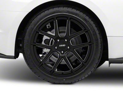 MMD Zeven Gloss Black Wheel; Rear Only; 20x10 (15-23 Mustang GT, EcoBoost, V6)