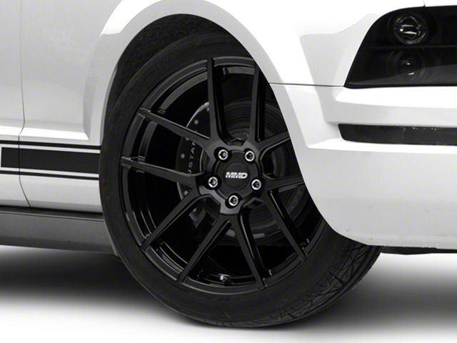 MMD Zeven Gloss Black Wheel; 20x8.5 (05-09 Mustang)
