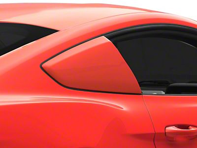 Cuztomtuning Carbon Fiber Side Window Quarter Scoop Louver Covers For Mustang S550 2015-2023