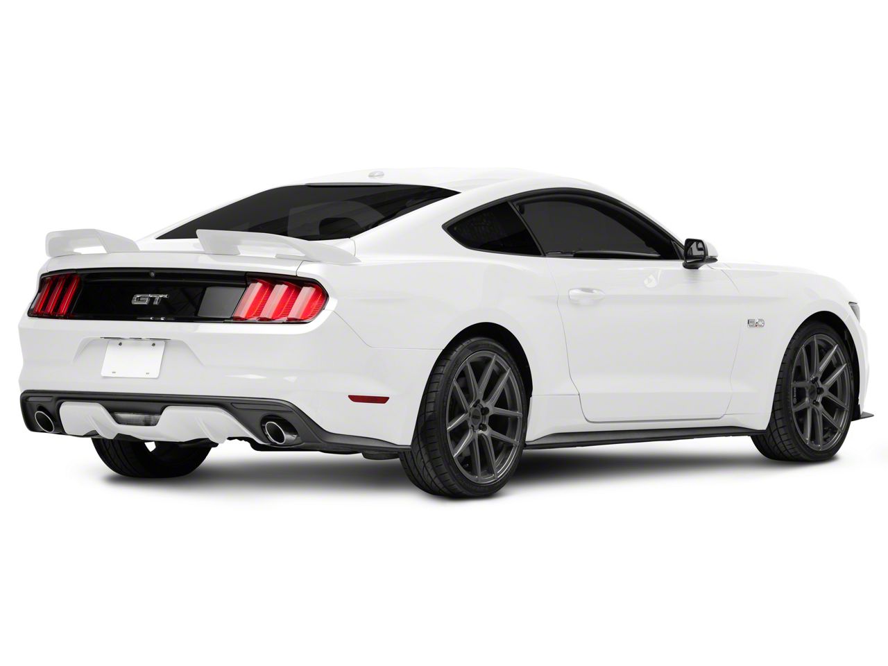 MMD by FOOSE Mustang Split Rear Spoiler; Unpainted 407273-00