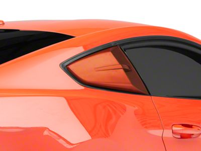 MMD by FOOSE Quarter Window Scoops; Pre-Painted (15-22 Mustang Fastback)