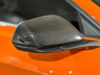 Upgrade Your 2015-2020 Ford Mustang With These Real Carbon Fiber Side Mirror Covers! They Even Have Integrated LED Turn Signals. Glossy Finish, Stick-on Installation. Set Of 2.