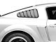 SpeedForm Classic Quarter Window Louvers; Matte Black (05-09 Mustang Coupe)