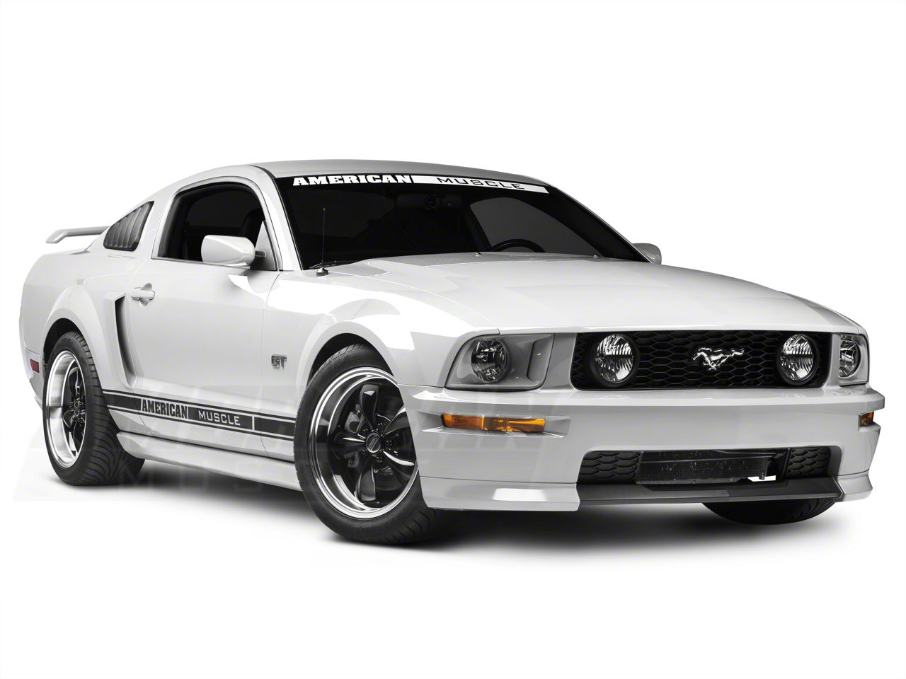 SpeedForm Mustang Classic Quarter Window Louvers; Matte