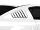 SpeedForm Classic Quarter Window Louvers; Pre-Painted (05-09 Mustang Coupe)