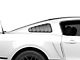 SpeedForm Classic Quarter Window Louvers; Matte Black (10-14 Mustang Coupe)
