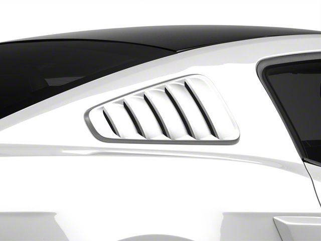 SpeedForm Classic Quarter Window Louvers; Pre-Painted (10-14 Mustang Coupe)