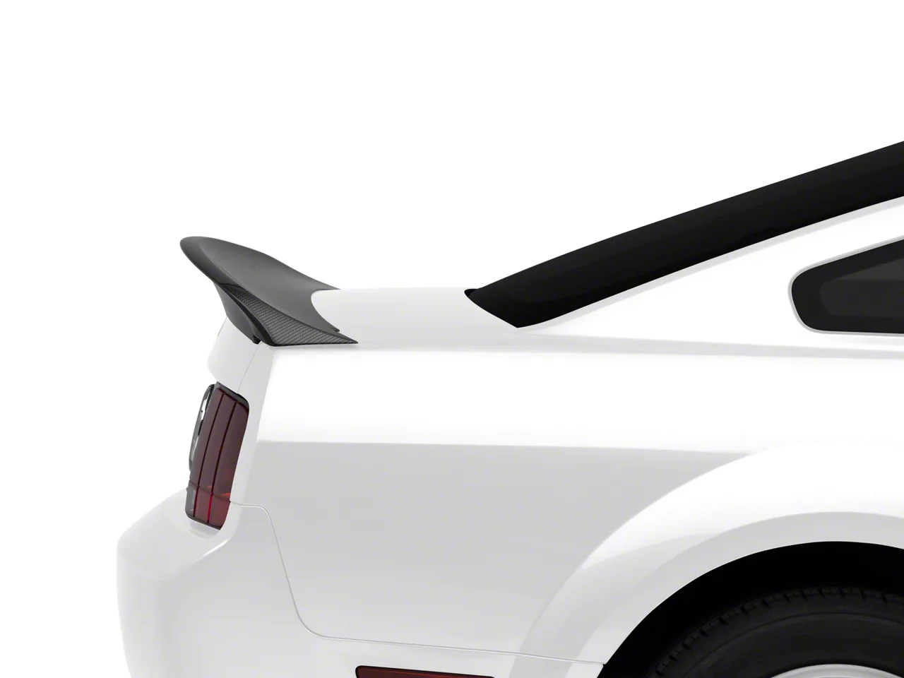 MMD Mustang Ducktail Rear Spoiler; Carbon Fiber 406334 (05