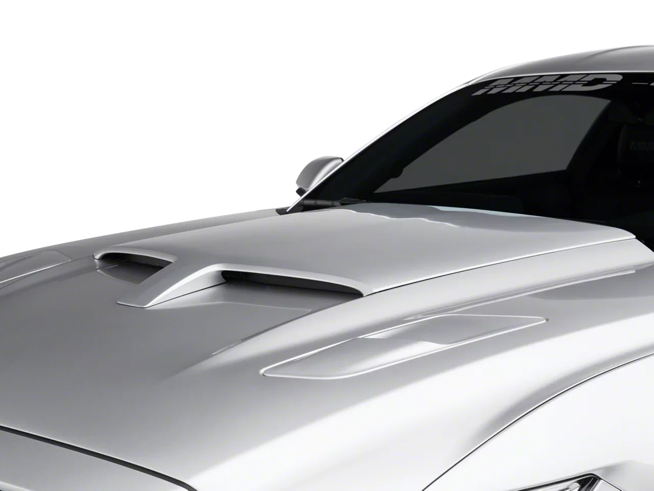 MMD by FOOSE Mustang Hood Scoop; Unpainted 387384-00 (15-17 MMD by FOOSE Mustang Hood Scoop; Unpainted 387384-00 (15-17