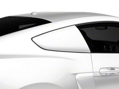 MMD by FOOSE Classic Quarter Window Scoops; Unpainted (15-23 Mustang Fastback)