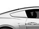 MMD by FOOSE Classic Quarter Window Scoops; Unpainted (15-23 Mustang Fastback)