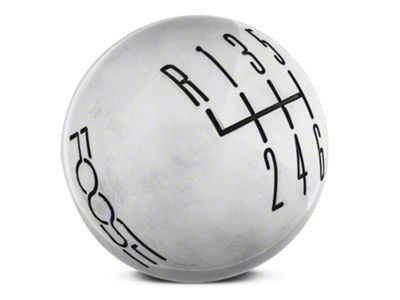 MMD by FOOSE Retro Style 6-Speed Shift Knob w/ FOOSE logo; Polished (11-14 Mustang GT, V6)