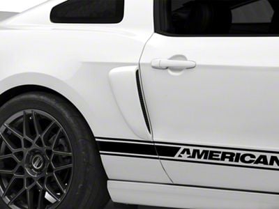 MMD by FOOSE Side Scoops; Pre-Painted (10-14 Mustang)