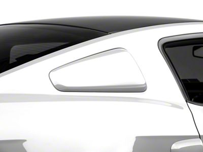 MMD by FOOSE Quarter Window Scoops; Unpainted (10-14 Mustang Coupe)