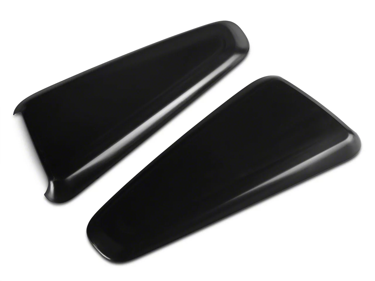 MMD by FOOSE Mustang Quarter Window Scoops; Unpainted 387389-00