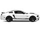 MMD GT350 Style Window Covers; Carbon Fiber (10-14 Mustang Coupe)