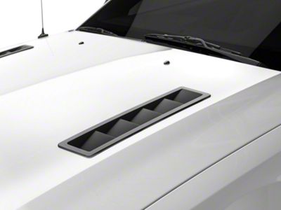 MMD Hood Vent Louvers; Matte Black (05-12 Mustang GT, V6)