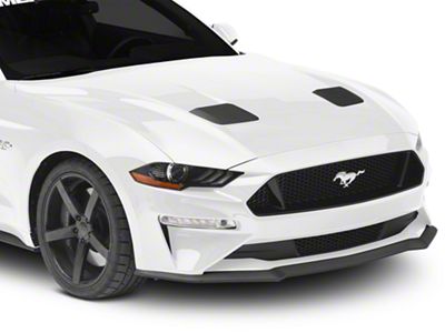 MMD Hood Vents; Matte Black (18-23 Mustang GT, EcoBoost)