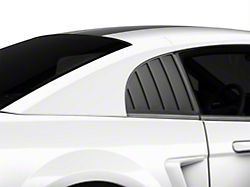 MMD Quarter Window Louvers; Matte Black (99-04 Mustang GT, V6, Cobra)
