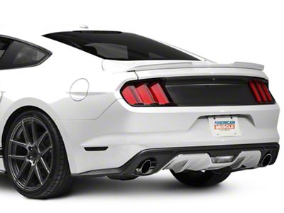 MMD Decklid Panel; Matte Black (15-23 Mustang)