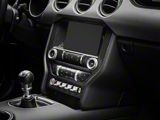 MMD Center Dash Trim; Gloss Carbon Fiber (15-23 Mustang w/ 8-Inch Screen)