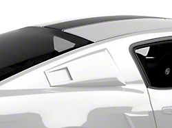 MMD Eleanor Style Window Scoops; Pre-Painted; Performance White (05-14 Mustang Coupe)