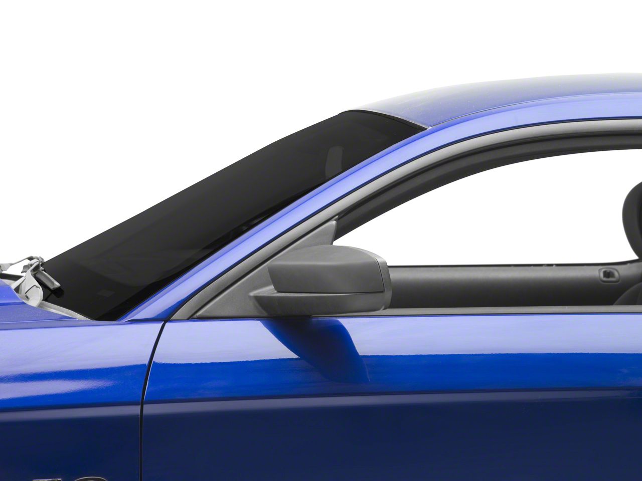 MMD Mustang Mirror Covers; Satin Black 71305-66 (10-14 Mustang