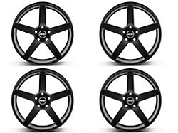 Staggered MMD 551C Matte Black 4-Wheel Kit; 20x8.5/20x10; 35mm Offset (10-14 Mustang)