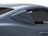 MMD V-Series Quarter Window Scoops; Satin Black (24-26 Mustang Fastback)