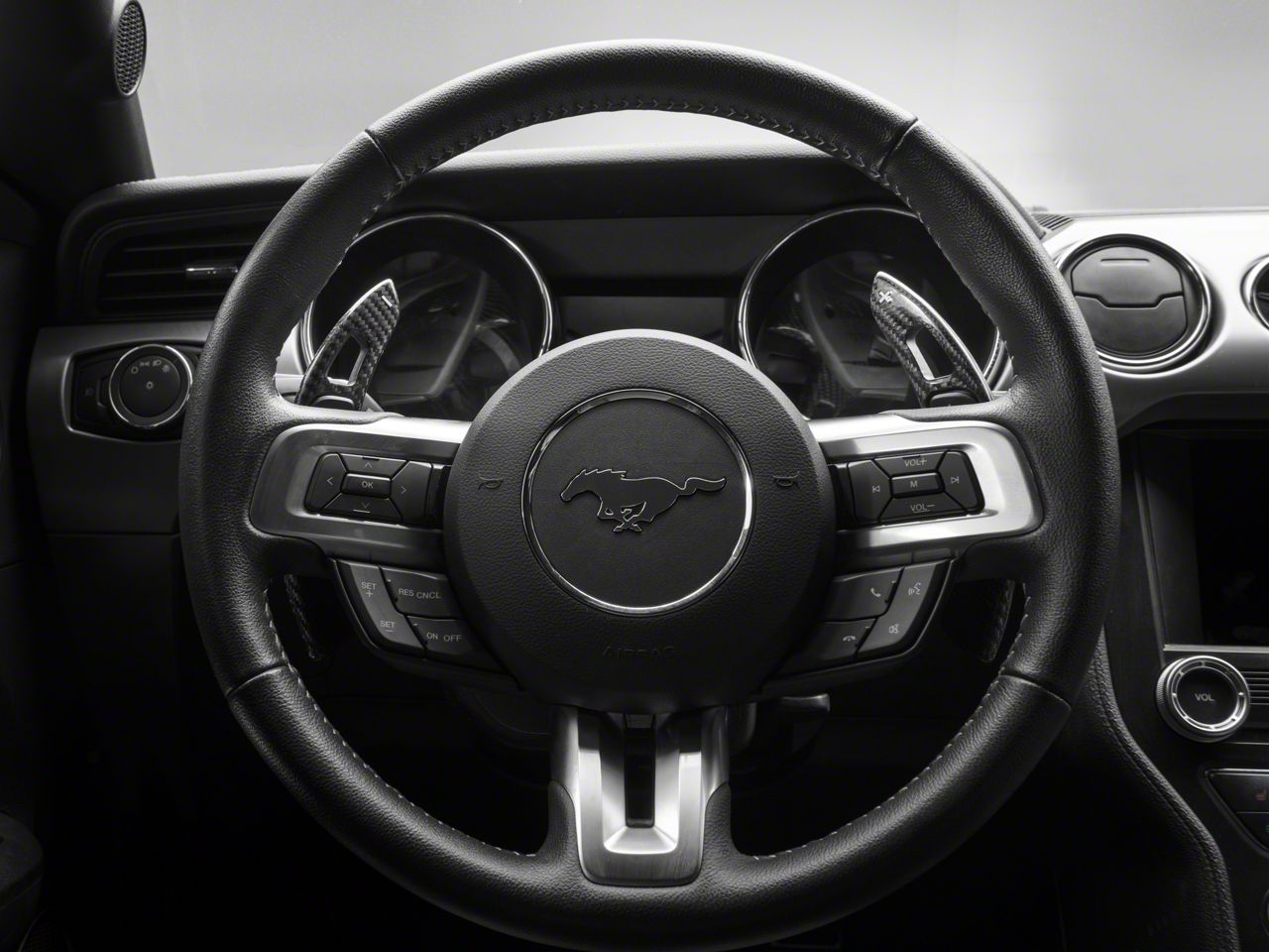 IJDMTOY Red Genuine Carbon Fiber Larger Paddle Shifter Extensions