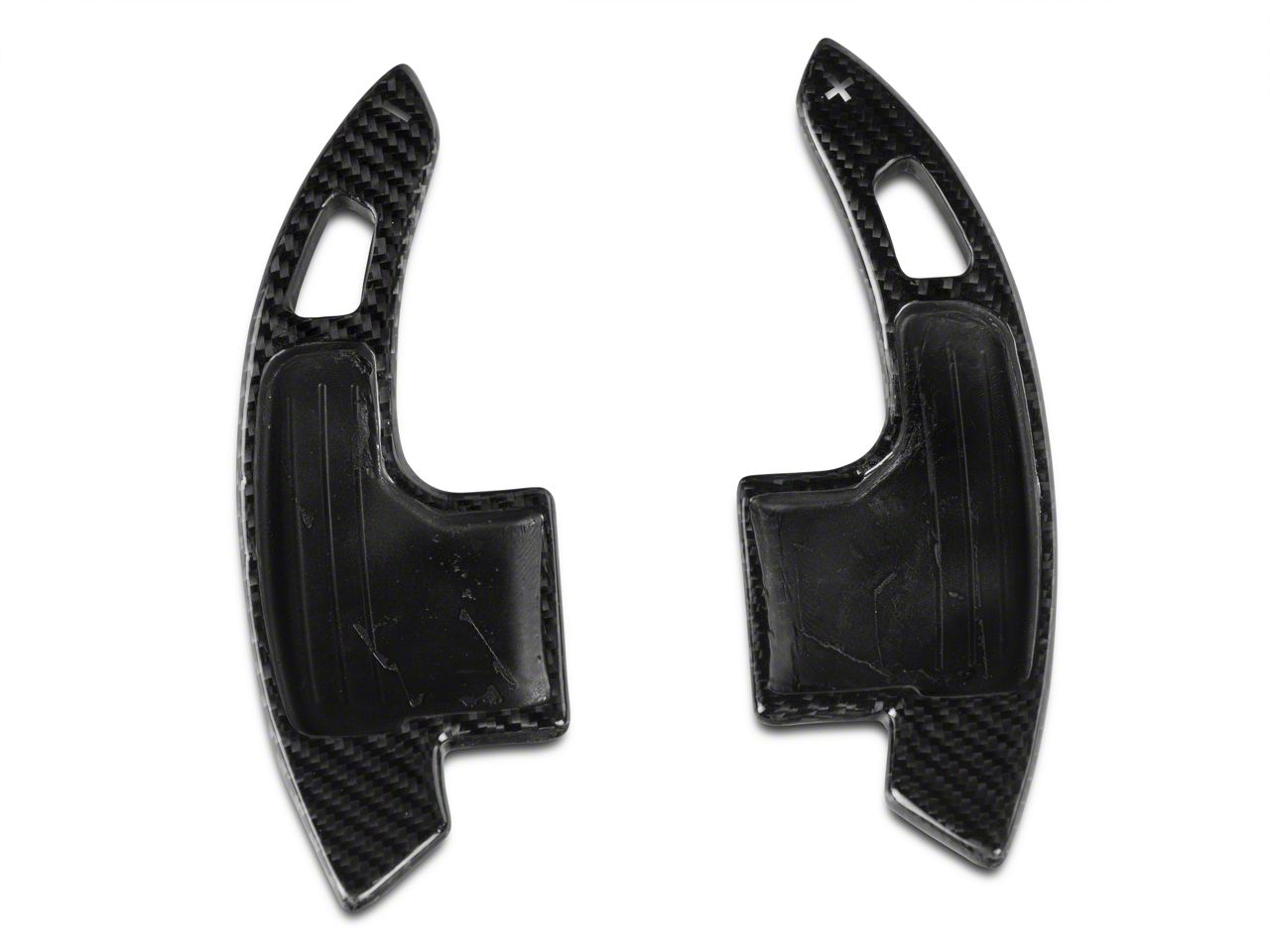 MMD Mustang Paddle Shifter Extensions; Carbon Fiber 394305 (15-23