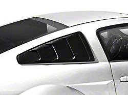 MMD Quarter Window Louvers; Matte Black (05-14 Mustang Coupe)