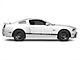 MMD GT350 Style Window Covers; Matte Black (10-14 Mustang Coupe)