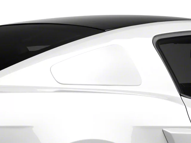 MMD GT350 Style Window Covers; Unpainted (10-14 Mustang Coupe)