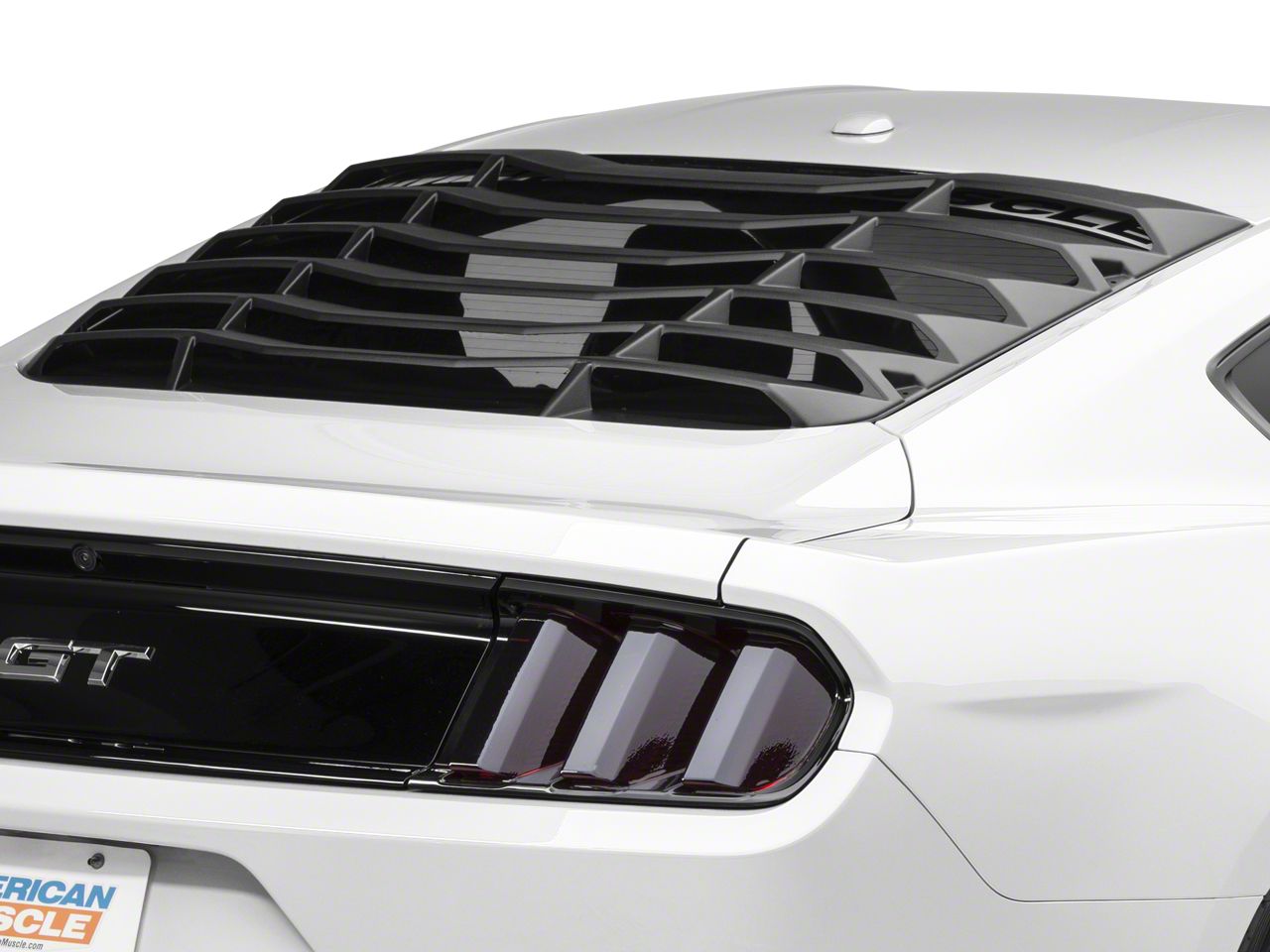 MMD Mustang ABS Rear Window Louvers 389636 (1524 Mustang Fastback