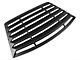 MMD Rear Window Louvers; Textured ABS (94-98 Mustang)