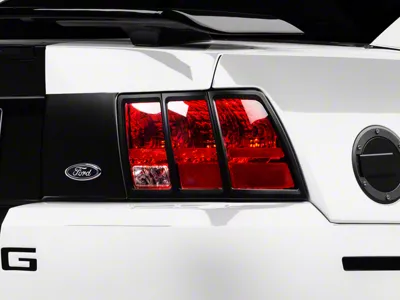 MMD Tail Light Trim; Matte Black (99-04 Mustang)