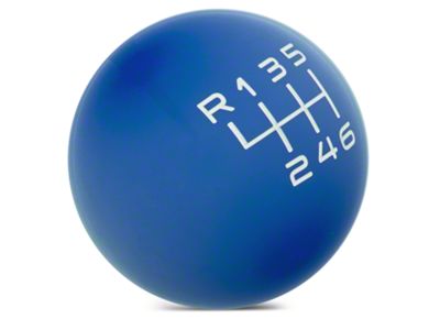 SpeedForm Modern Billet Retro Style 6-Speed Shift Knob; Blue (15-23 Mustang GT, EcoBoost, V6)